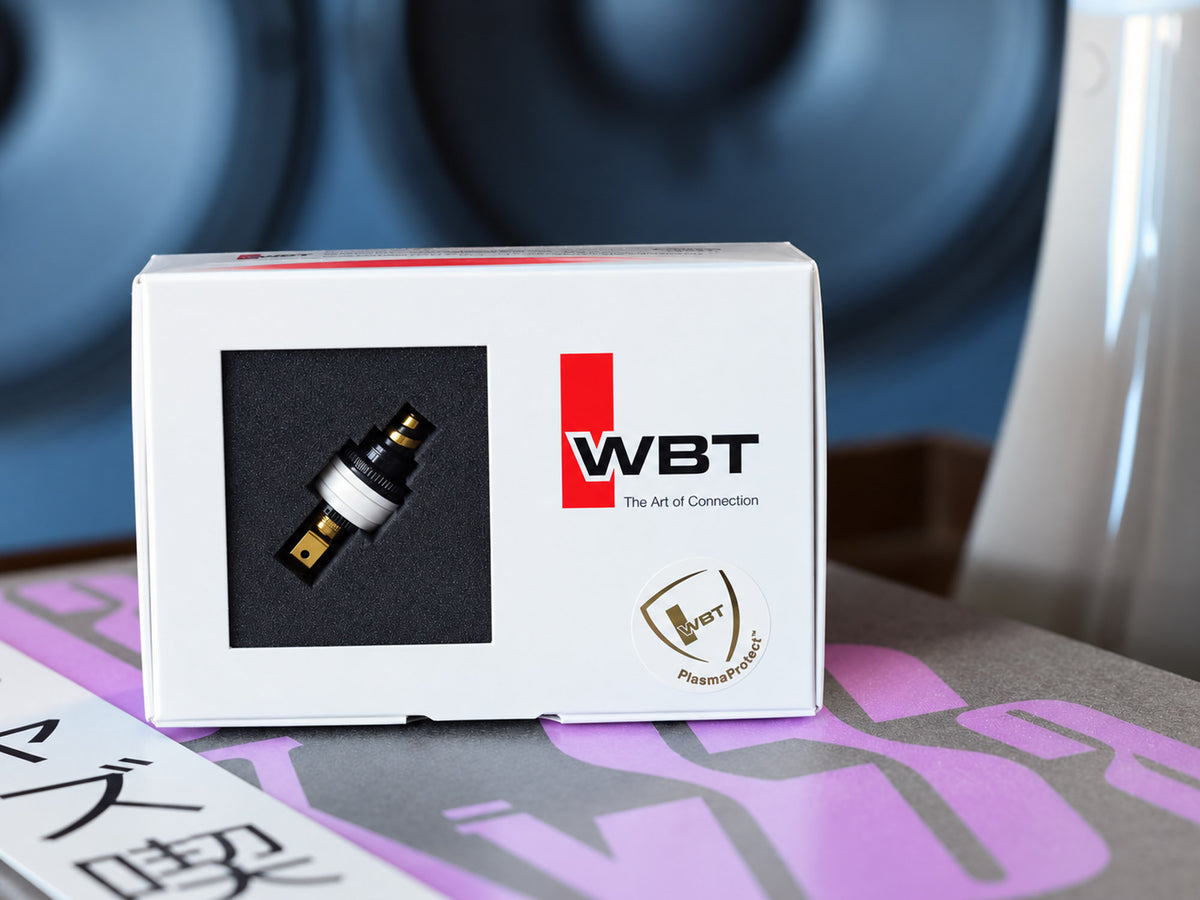 WBT 0210 Cu RCA connector in packaging